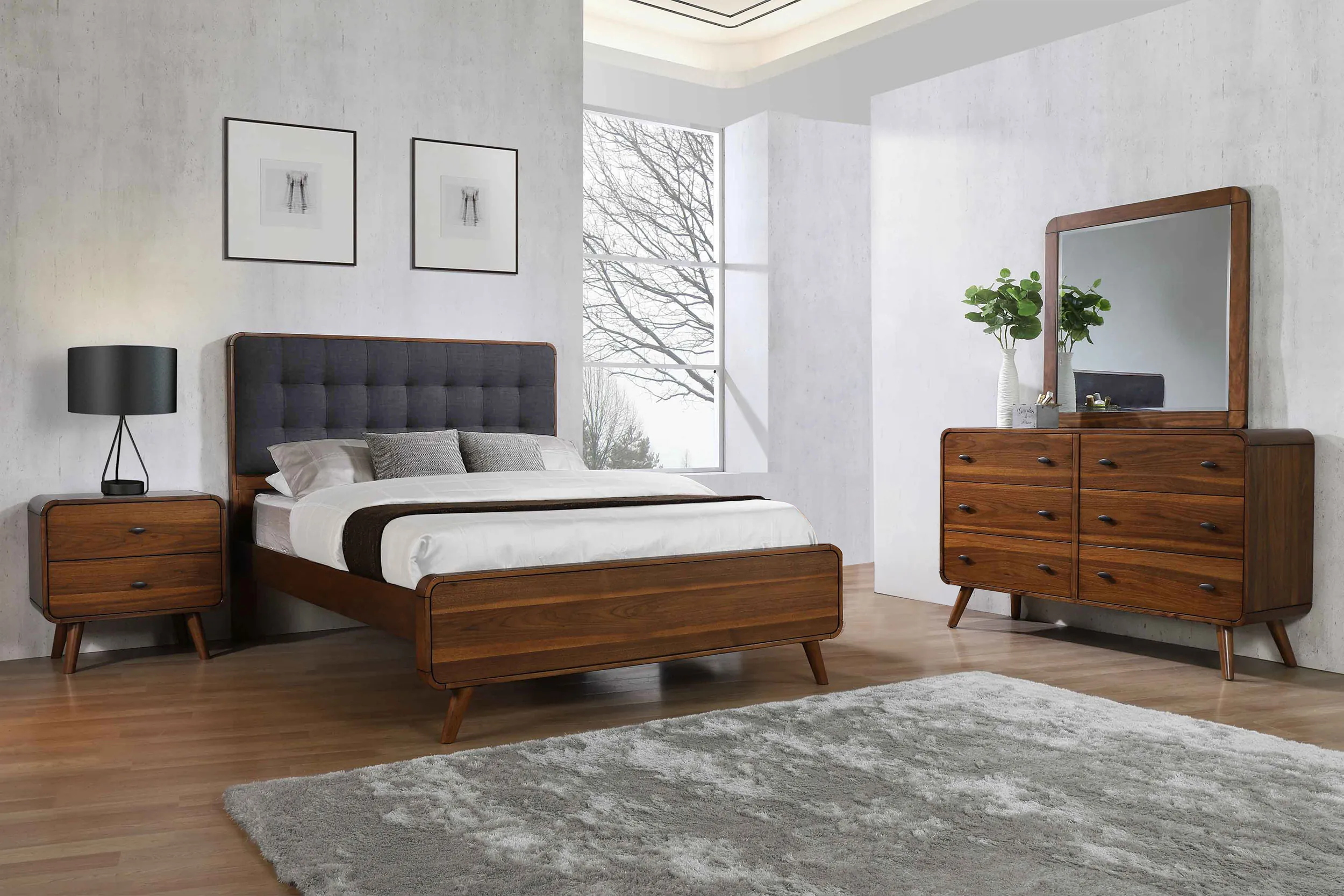Mid-century modern bedroom set
