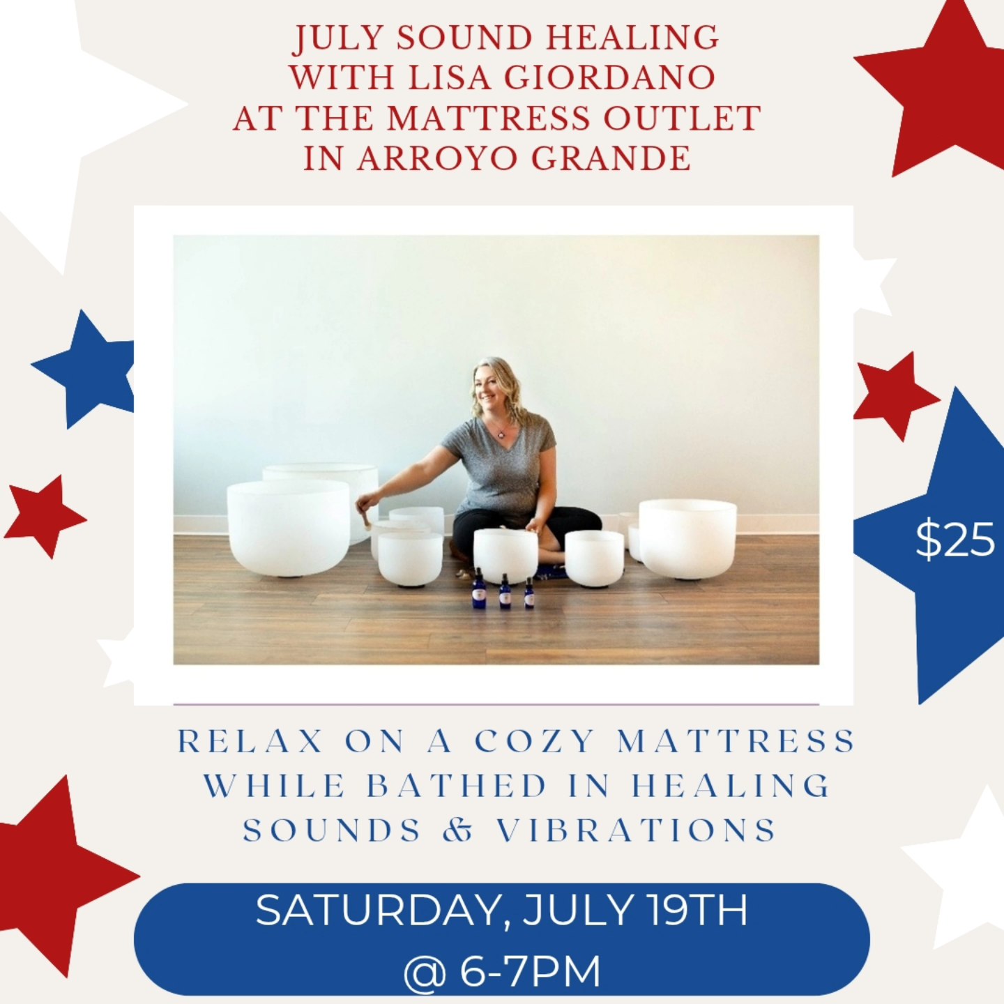 July Sound Healing at The Mattress Outlet