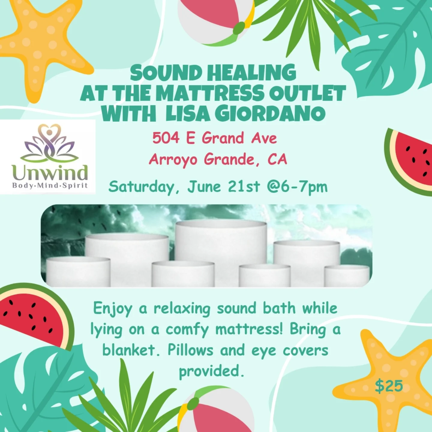 June Sound Healing at The Mattress Outlet