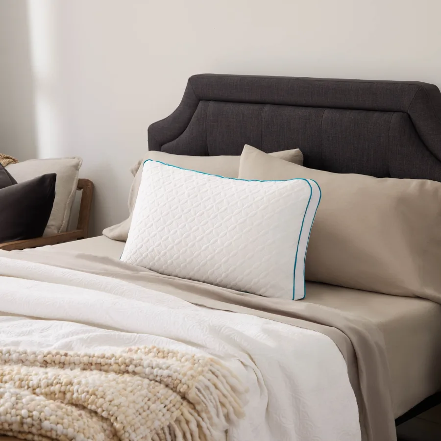 Malouf FlexFill pillow with HyperChill cooling cover