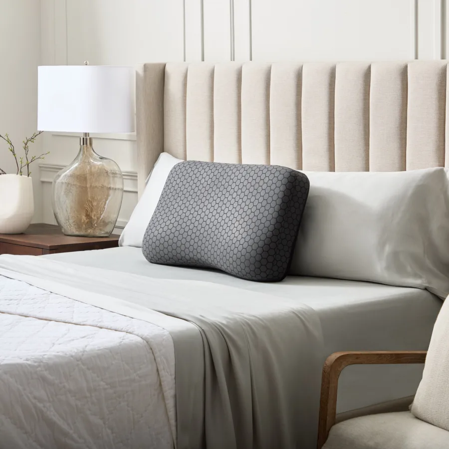 Malouf HexCurve Pillow with OmniPhase cooling